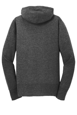 Port & Company Ladies Core Fleece Full-Zip Hooded Sweatshirt (Dark Heather Grey)