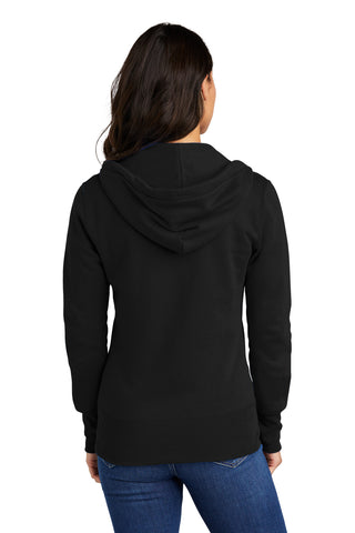 Port & Company Ladies Core Fleece Full-Zip Hooded Sweatshirt (Jet Black)