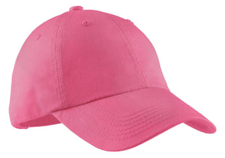 Port Authority Ladies Garment-Washed Cap (Bright Pink)