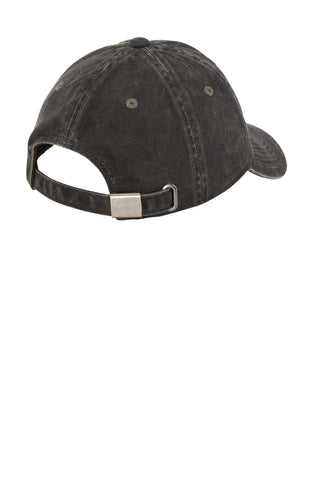 Port Authority Ladies Garment-Washed Cap (Black)