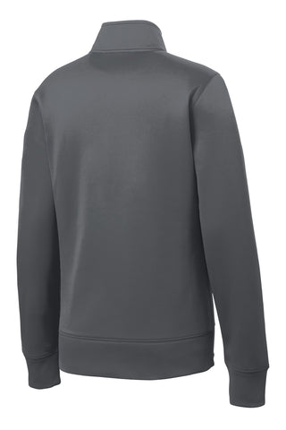 Sport-Tek Ladies Sport-Wick Fleece Full-Zip Jacket (Dark Smoke Grey)