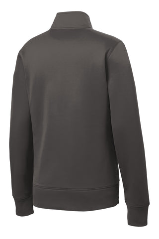 Sport-Tek Ladies Sport-Wick Fleece Full-Zip Jacket (Graphite)