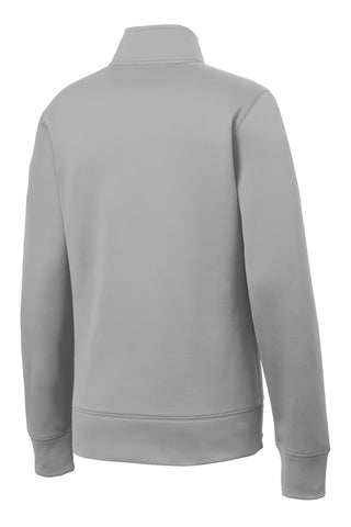 Sport-Tek Ladies Sport-Wick Fleece Full-Zip Jacket (Silver)