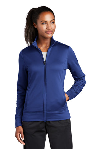 Sport-Tek Ladies Sport-Wick Fleece Full-Zip Jacket (True Royal)
