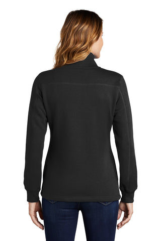 Sport-Tek Ladies 1/4-Zip Sweatshirt (Black)