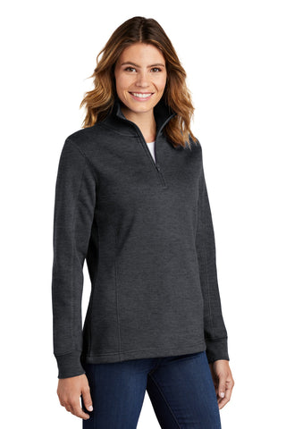 Sport-Tek Ladies 1/4-Zip Sweatshirt (Graphite Heather)