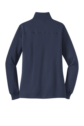 Sport-Tek Ladies 1/4-Zip Sweatshirt (True Navy)