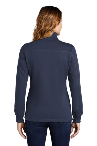 Sport-Tek Ladies 1/4-Zip Sweatshirt (True Navy)