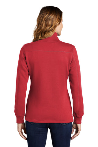 Sport-Tek Ladies 1/4-Zip Sweatshirt (True Red)