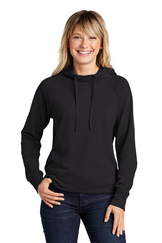 Sport-Tek Ladies Lightweight French Terry Pullover Hoodie (Black)