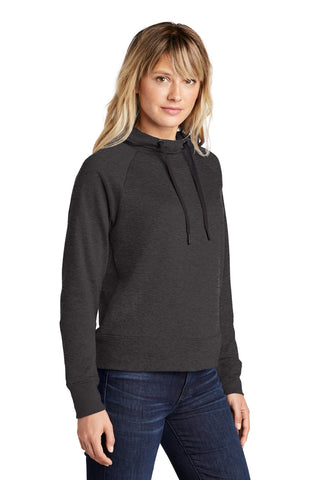 Sport-Tek Ladies Lightweight French Terry Pullover Hoodie (Heather Black)