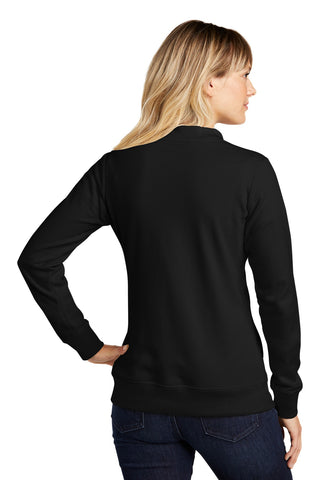 Sport-Tek Ladies Lightweight French Terry Bomber (Black)