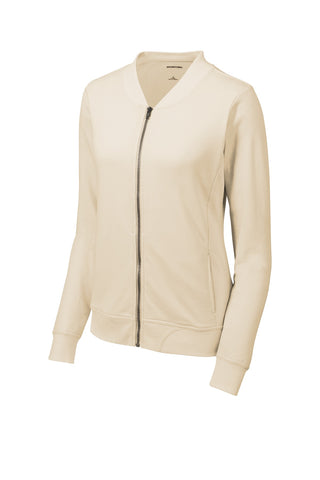 Sport-Tek Ladies Lightweight French Terry Bomber (Ecru)