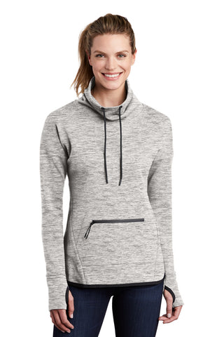 Sport-Tek Ladies Triumph Cowl Neck Pullover (Athletic Heather)