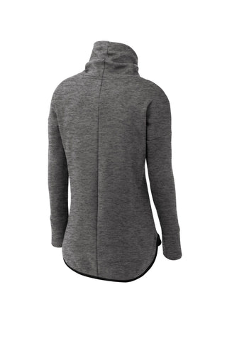 Sport-Tek Ladies Triumph Cowl Neck Pullover (Dark Grey Heather)