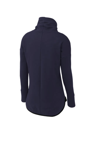 Sport-Tek Ladies Triumph Cowl Neck Pullover (Navy)