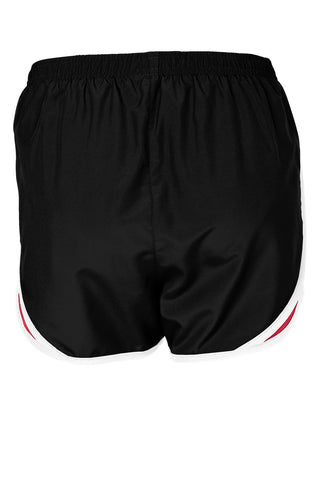 Sport-Tek Ladies Cadence Short (Black/ True Red/ White)