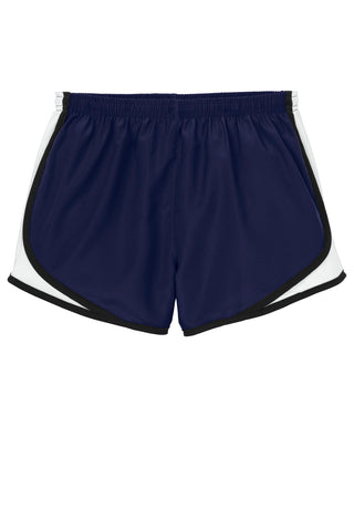 Sport-Tek Ladies Cadence Short (True Navy/ White/ Black)