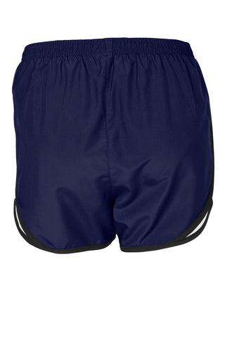 Sport-Tek Ladies Cadence Short (True Navy/ White/ Black)