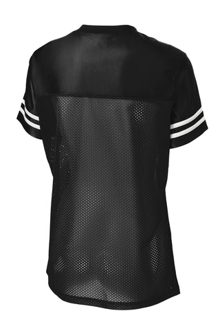 Sport-Tek Ladies PosiCharge Replica Jersey (Black/ White)