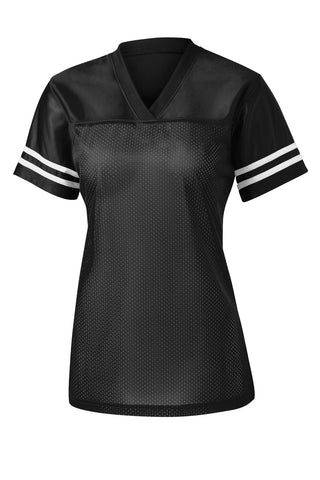 Sport-Tek Ladies PosiCharge Replica Jersey (Black/ White)