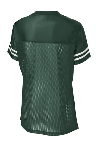 Sport-Tek Ladies PosiCharge Replica Jersey (Forest Green/ White)