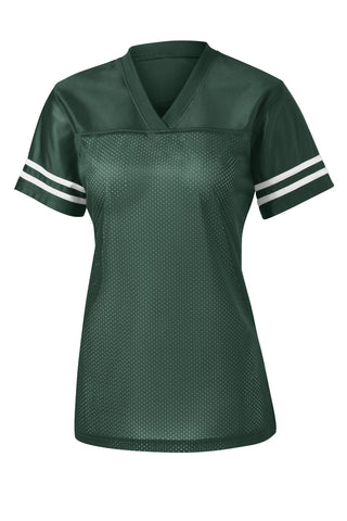 Sport-Tek Ladies PosiCharge Replica Jersey (Forest Green/ White)