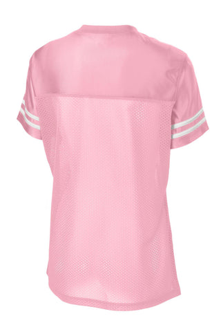 Sport-Tek Ladies PosiCharge Replica Jersey (Light Pink/ White)