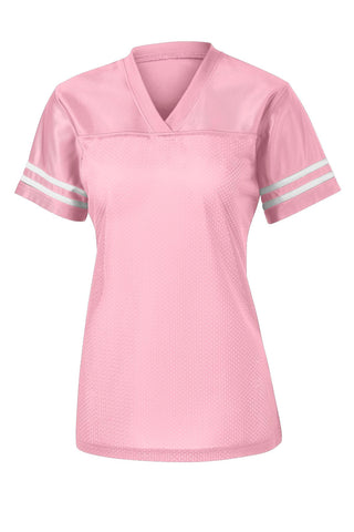 Sport-Tek Ladies PosiCharge Replica Jersey (Light Pink/ White)