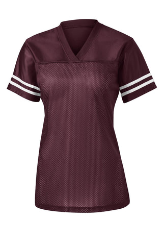 Sport-Tek Ladies PosiCharge Replica Jersey (Maroon/ White)