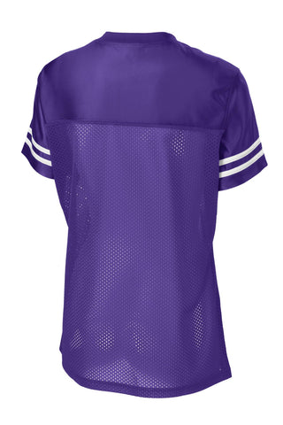 Sport-Tek Ladies PosiCharge Replica Jersey (Purple/ White)