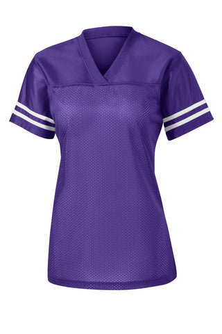 Sport-Tek Ladies PosiCharge Replica Jersey (Purple/ White)