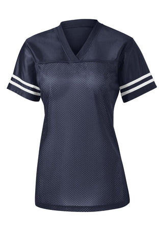 Sport-Tek Ladies PosiCharge Replica Jersey (True Navy/ White)