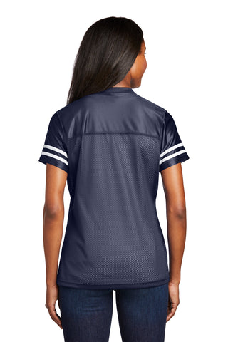 Sport-Tek Ladies PosiCharge Replica Jersey (True Navy/ White)