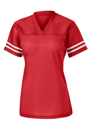 Sport-Tek Ladies PosiCharge Replica Jersey (True Red/ White)