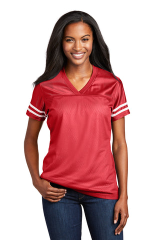 Sport-Tek Ladies PosiCharge Replica Jersey (True Red/ White)