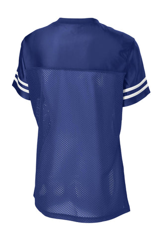 Sport-Tek Ladies PosiCharge Replica Jersey (True Royal/ White)