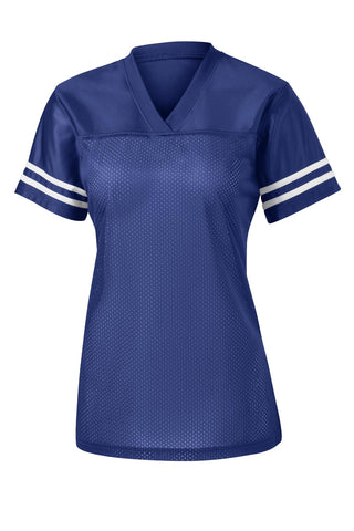 Sport-Tek Ladies PosiCharge Replica Jersey (True Royal/ White)