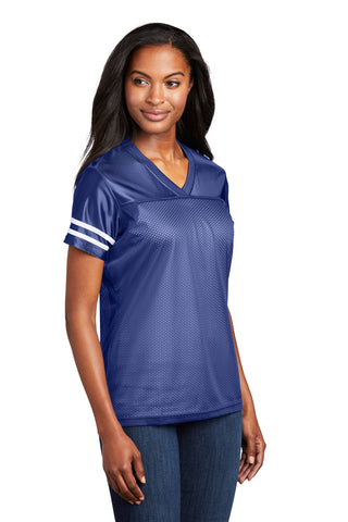 Sport-Tek Ladies PosiCharge Replica Jersey (True Royal/ White)