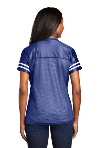 Sport-Tek Ladies PosiCharge Replica Jersey (True Royal/ White)