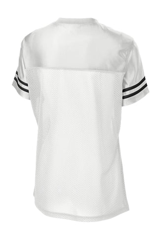 Sport-Tek Ladies PosiCharge Replica Jersey (White/ Black)