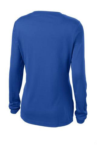 Sport-Tek Ladies Long Sleeve PosiCharge Competitor V-Neck Tee (True Royal)