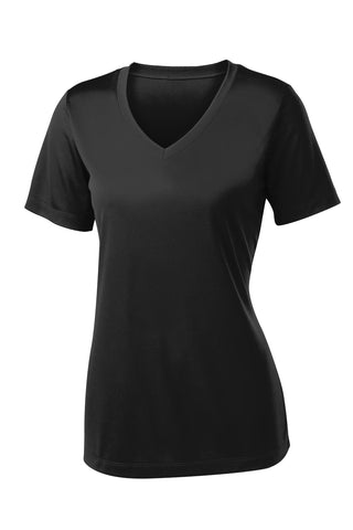 Sport-Tek Ladies PosiCharge Competitor V-Neck Tee (Black)