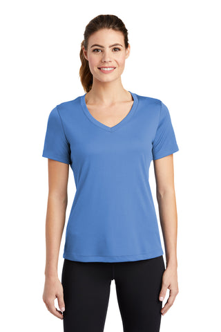 Sport-Tek Ladies PosiCharge Competitor V-Neck Tee (Carolina Blue)