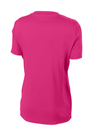 Sport-Tek Ladies PosiCharge Competitor V-Neck Tee (Pink Raspberry)