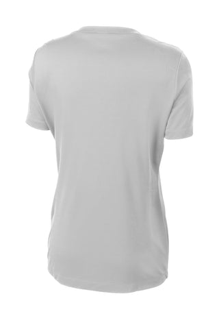 Sport-Tek Ladies PosiCharge Competitor V-Neck Tee (Silver)