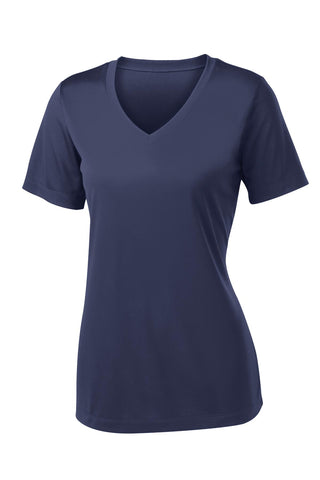 Sport-Tek Ladies PosiCharge Competitor V-Neck Tee (True Navy)