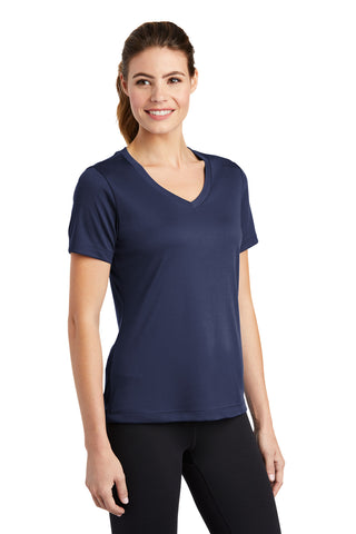 Sport-Tek Ladies PosiCharge Competitor V-Neck Tee (True Navy)