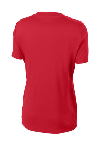 Sport-Tek Ladies PosiCharge Competitor V-Neck Tee (True Red)