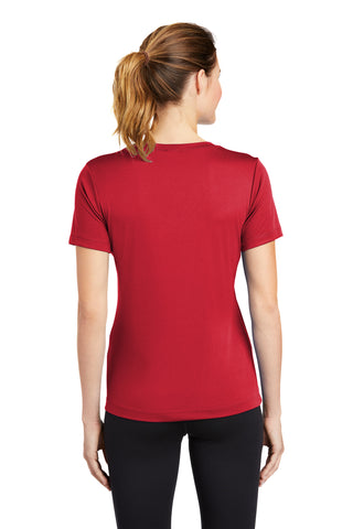 Sport-Tek Ladies PosiCharge Competitor V-Neck Tee (True Red)